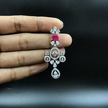 Round Neck Zircon/AD Necklace Set 6017-68 - Dazzles Jewellery