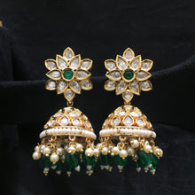 Gold Kundan Earring 5485-69 - Dazzles Jewellery