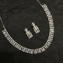 Round Neck Zircon/AD Necklace Set 6194-08 - Dazzles Jewellery