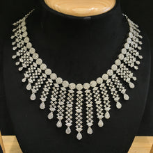 Round Neck Zircon/AD Necklace Set 6123-08 - Dazzles Jewellery
