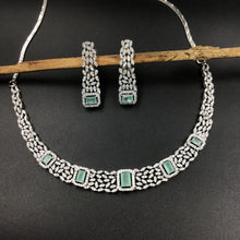 Round Neck Zircon/AD Necklace Set 5934-69 - Dazzles Jewellery