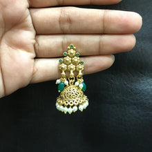 Green Gold Look Necklace Set - Dazzles Jewellery