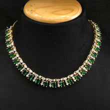 Round Neck Zircon/AD Necklace Set 6194-08 - Dazzles Jewellery