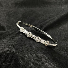 Openable Zircon/AD Bracelet 3240-11 - Dazzles Jewellery