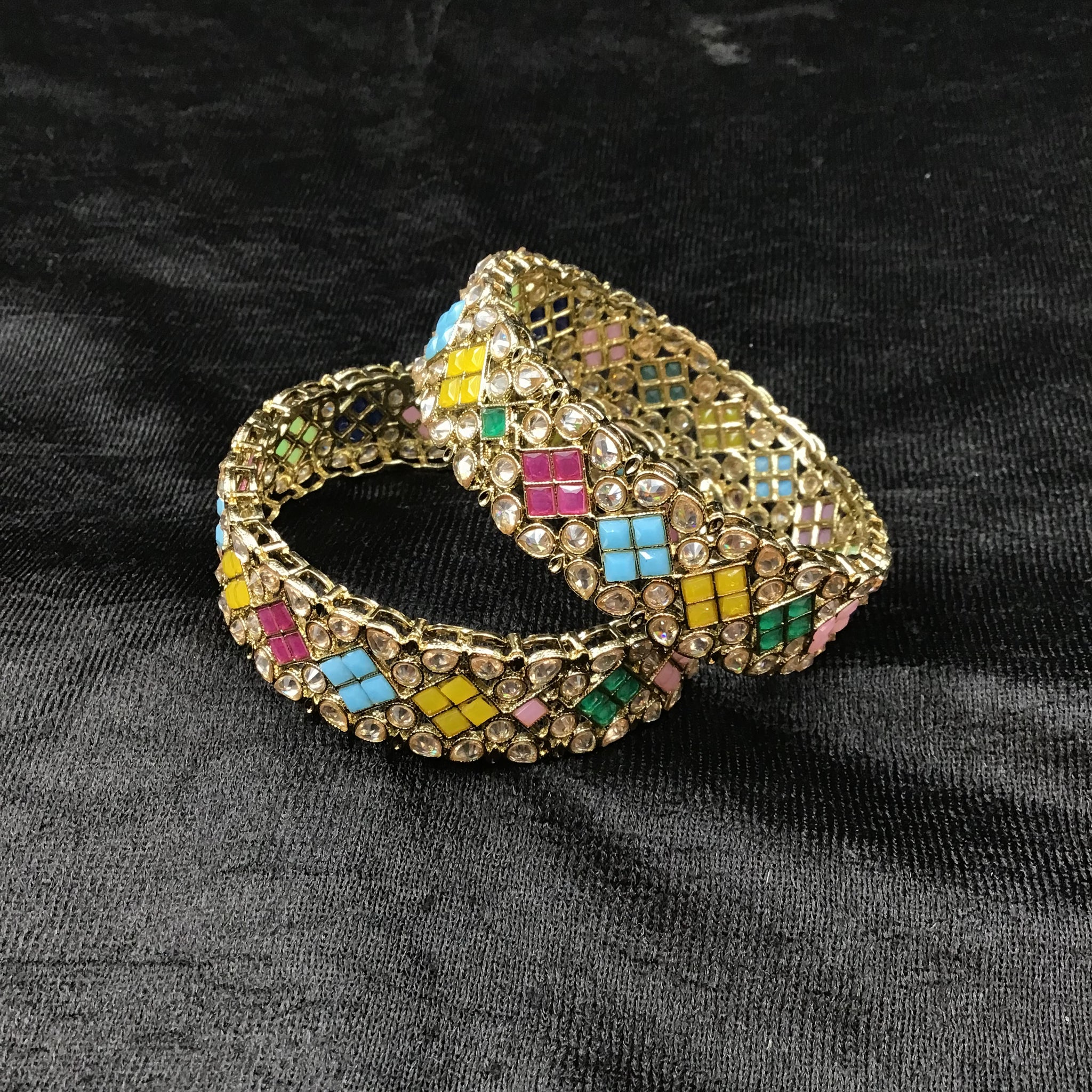 Mehandi Polish Bangles/Kada 6086-28 - Dazzles Jewellery