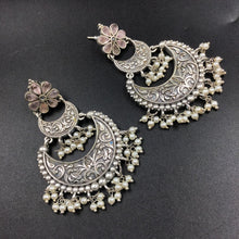Chandbali Oxidized Earring 4695-59 - Dazzles Jewellery