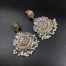 Danglers Oxidized Earring 4700-59 - Dazzles Jewellery