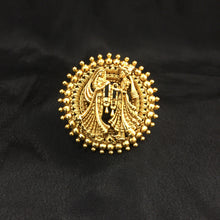 Antique Gold Finish Ring 4543-1 - Dazzles Jewellery