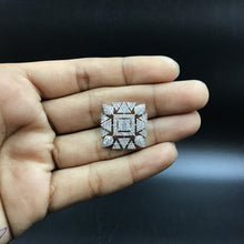 Silver Polish Zircon/AD Earring 6803-69 - Dazzles Jewellery