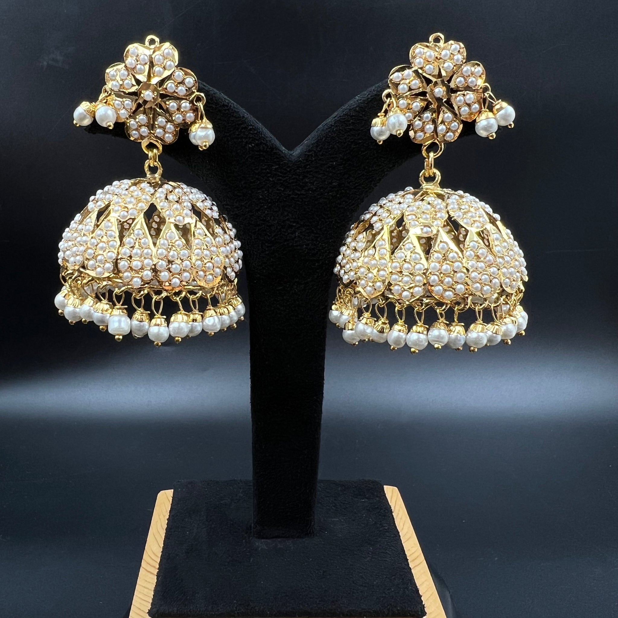 Jhumki Jadau Earring 5825-73 - Dazzles Jewellery