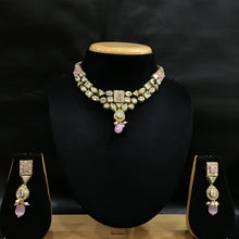 Polki Necklace Set 1005-21 - Dazzles Jewellery
