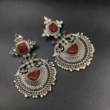 Danglers Oxidized Earring 4389-R - Dazzles Jewellery