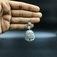 Silver Zircon/AD Necklace Set 15206-2353 - Dazzles Jewellery