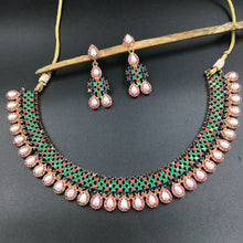 Multi Jadau Necklace Set - Dazzles Jewellery