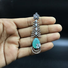 Mint Green Zircon/AD Earring - Dazzles Jewellery