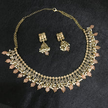 Choker Antique Necklace Set 3684-28 - Dazzles Jewellery