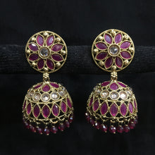Jhumki Antique Earring 3964-28 - Dazzles Jewellery