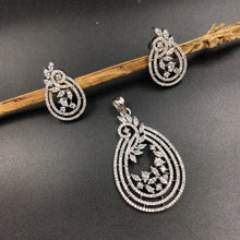 Medium Zircon/AD Pendant Set 7366-34 - Dazzles Jewellery