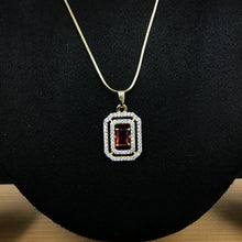 Light Zircon/AD Pendant Set 3447-68 - Dazzles Jewellery