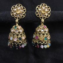 Jhumki Antique Earring 3965-28 - Dazzles Jewellery