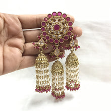 Ruby Antique Earrings 12184-8492 - Dazzles Jewellery