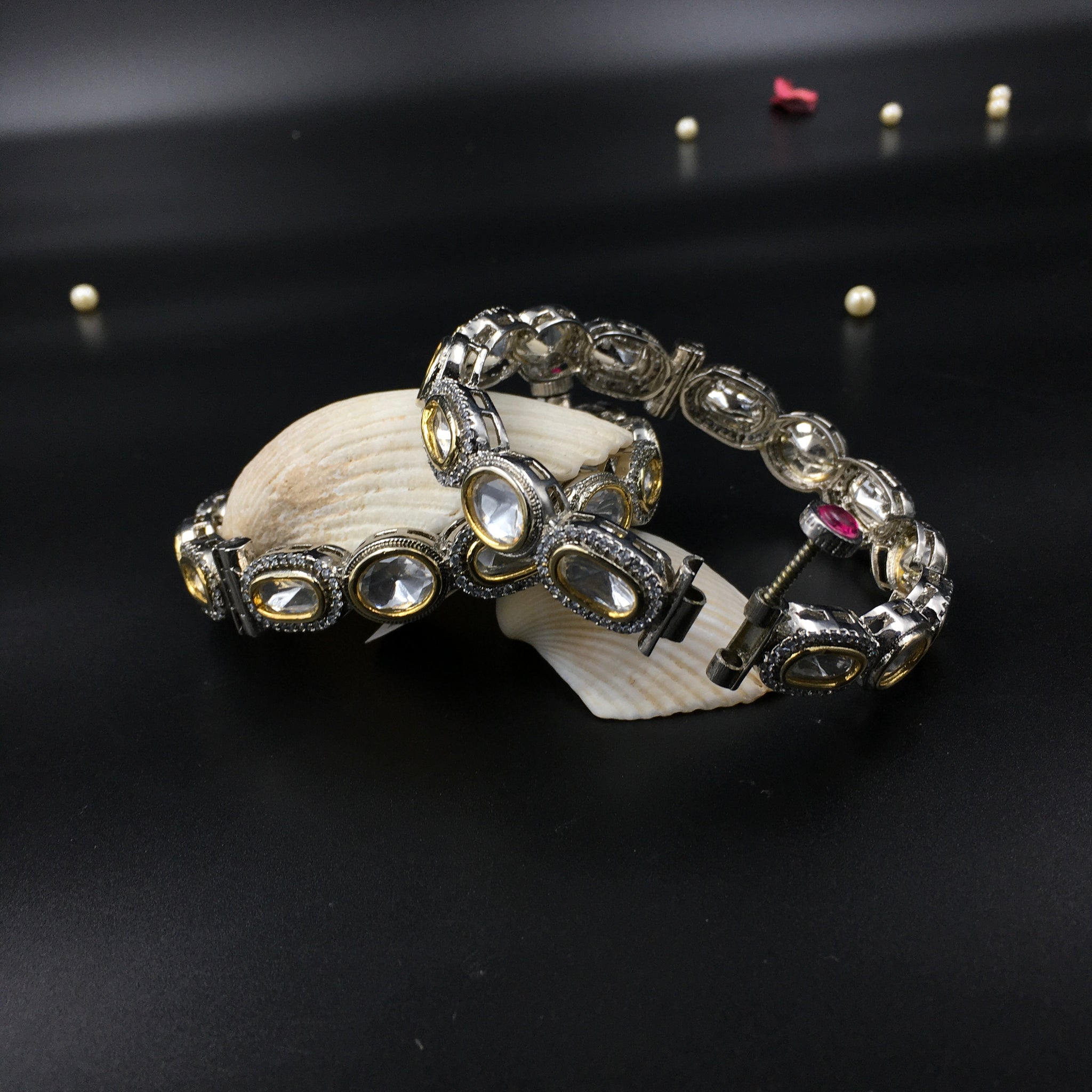 Kundan Bangles/Kada 4729-42 - Dazzles Jewellery