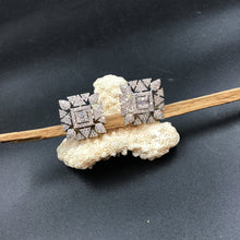 Silver Polish Zircon/AD Earring 6803-69 - Dazzles Jewellery