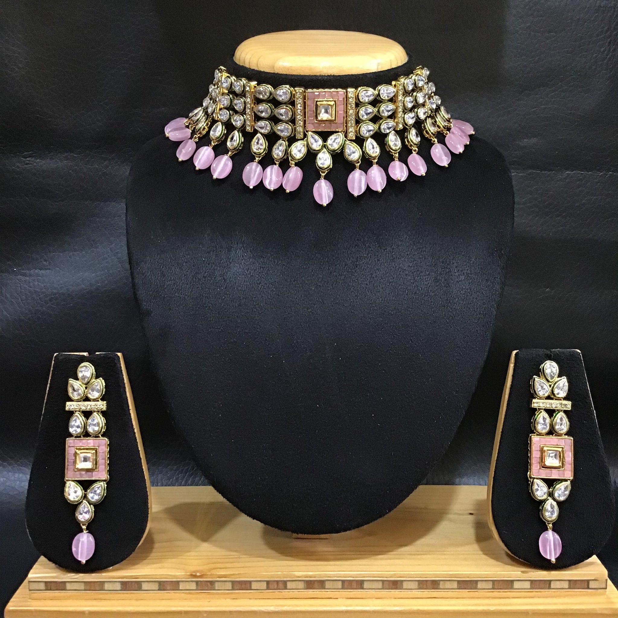 Polki Choker Set 1507-21 - Dazzles Jewellery