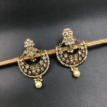 White Gold Look Earring - Dazzles Jewellery