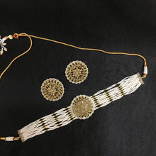 Choker Antique Necklace Set 3682-28 - Dazzles Jewellery