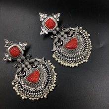 Danglers Oxidized Earring 4389-R - Dazzles Jewellery