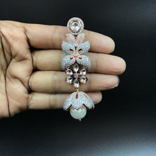 Stylish Zircon/AD Long Jhumki Earring 10855-6621 - Dazzles Jewellery