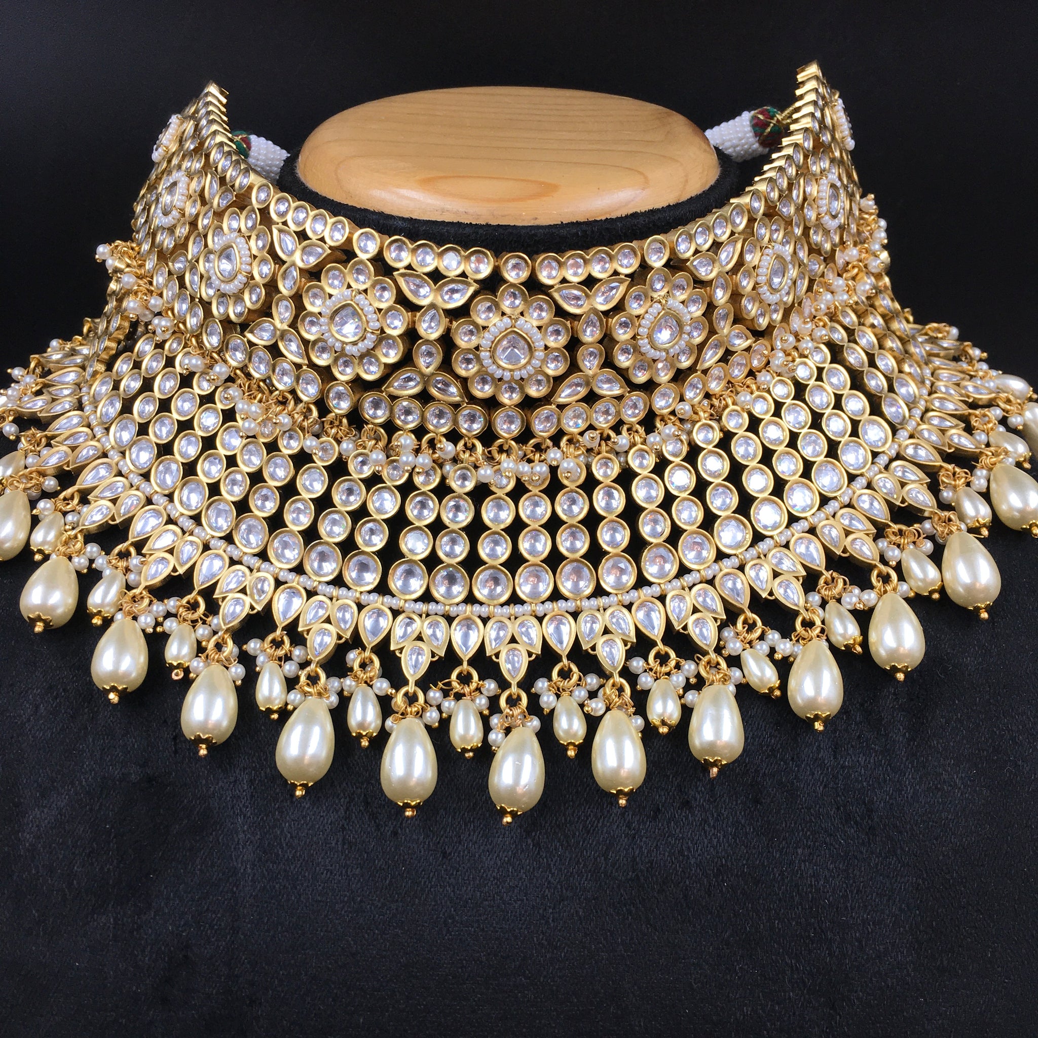 Choker Kundan Necklace Set 3704-28 - Dazzles Jewellery