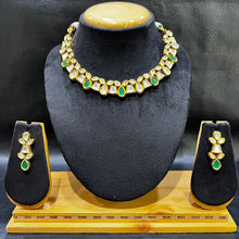 Round Neck Kundan Necklace Set 3713-28 - Dazzles Jewellery