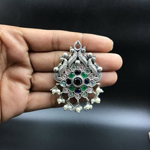 Tops/Studs Oxidized Earring 4676-59 - Dazzles Jewellery