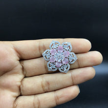Silver Polish Zircon/AD Earring 6687-69 - Dazzles Jewellery