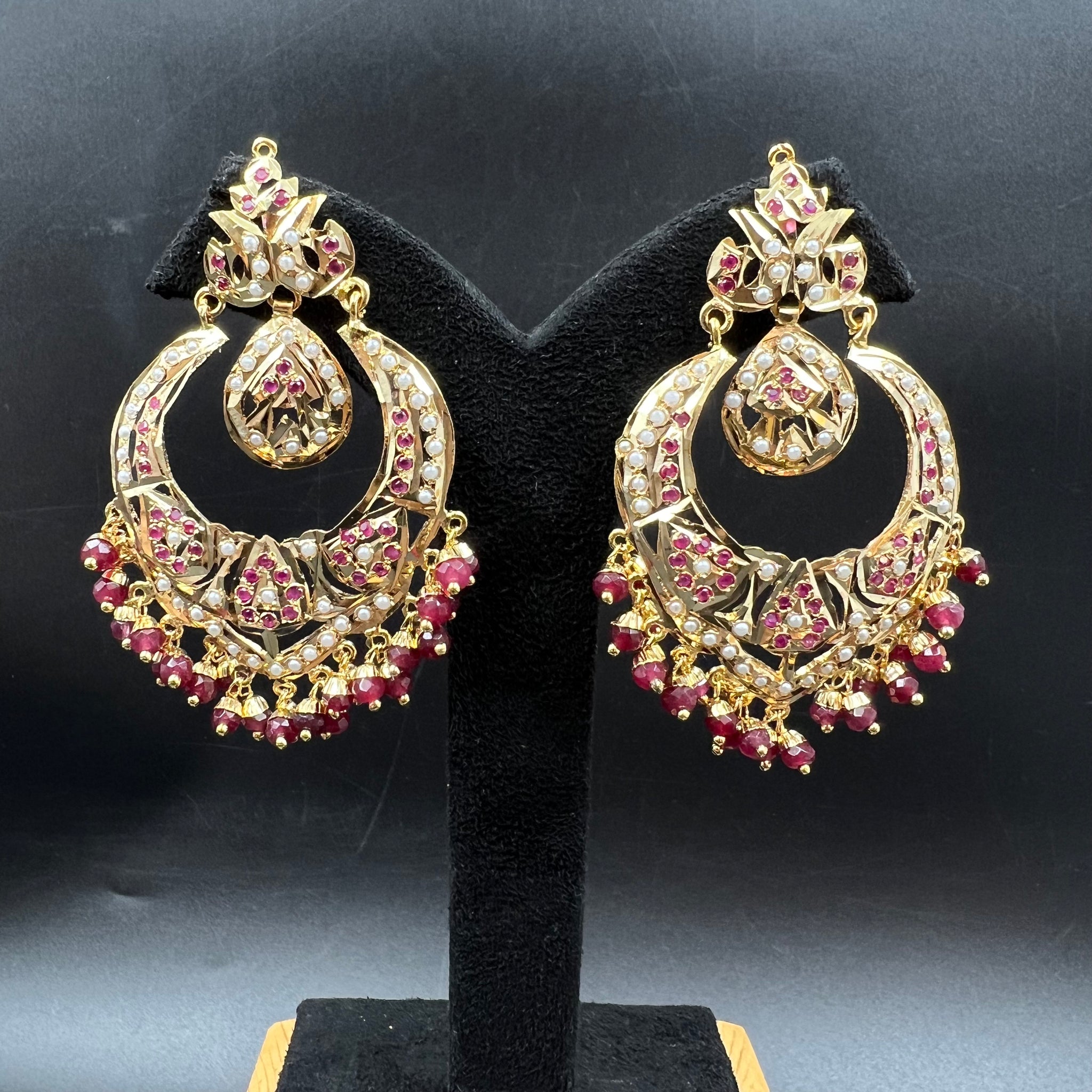 Chandbali Jadau Earring 5812-73 - Dazzles Jewellery