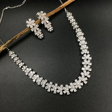 Round Neck Zircon/AD Necklace 3271-08 - Dazzles Jewellery