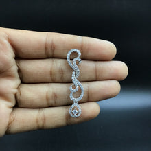 Silver Zircon/AD Necklace Set - Dazzles Jewellery