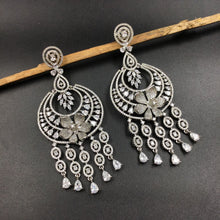 Silver Zircon/AD Earring 16400-3547 - Dazzles Jewellery