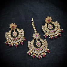 Choker Gold Look Necklace Set 4627-33 - Dazzles Jewellery