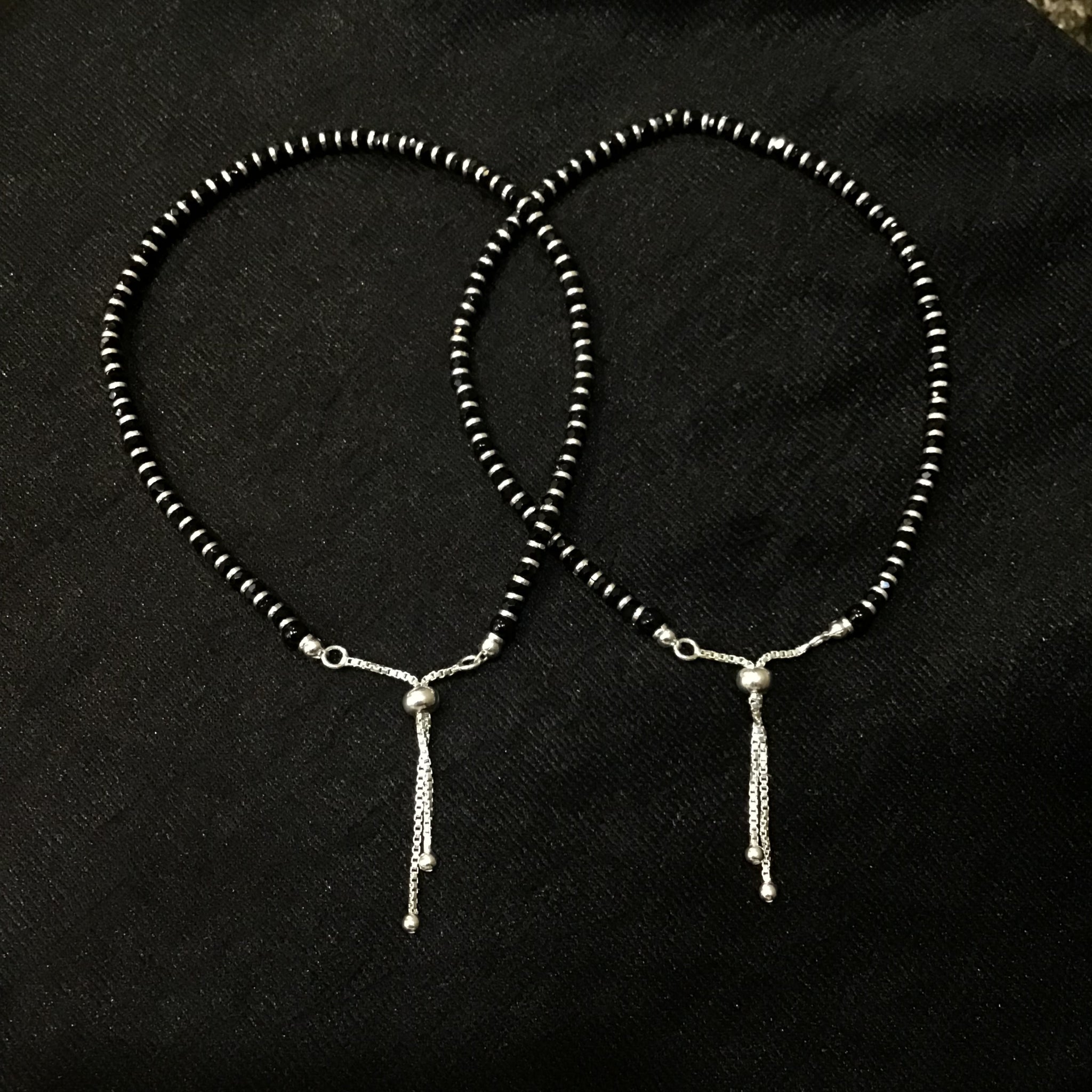 Silver Anklet 1685-75 - Dazzles Jewellery