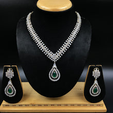 Zircon/AD Necklace Set 8905-3007 - Dazzles Jewellery