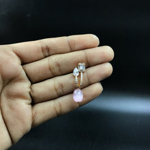 Pink Zircon/AD Earring - Dazzles Jewellery