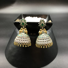 Green Oxidized Earring - Dazzles Jewellery