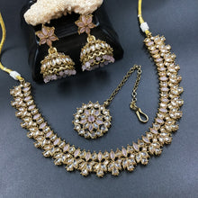 Round Neck Antique Necklace Set 7191-33 - Dazzles Jewellery