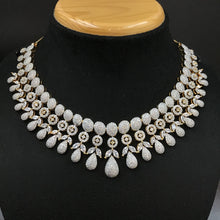 Round Neck Zircon/AD Necklace 3278-08 - Dazzles Jewellery