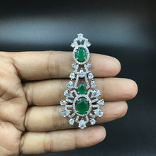 Choker Zircon/AD Necklace Set 3158-11 - Dazzles Jewellery