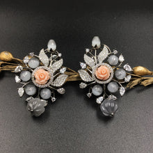 Gray Zircon/AD Light Earring 17702 - Dazzles Jewellery
