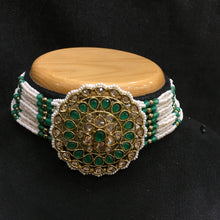 Choker Antique Necklace Set 3682-28 - Dazzles Jewellery